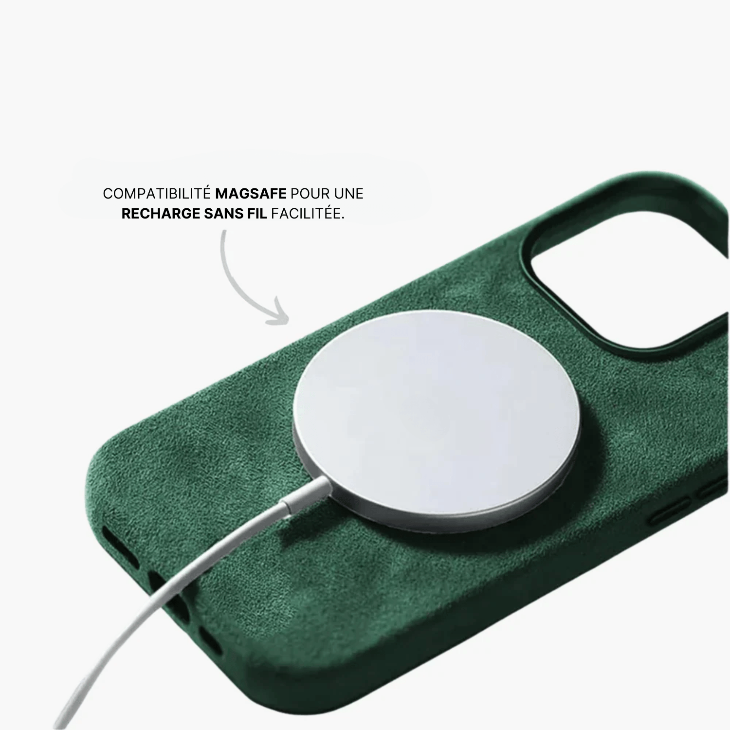 Coque en Alcantara - Édition Vert Profond