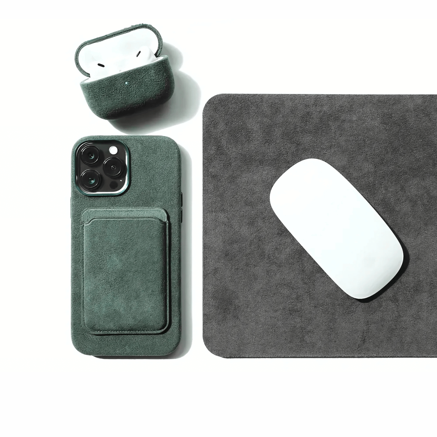 Coque en Alcantara - Édition Vert Profond