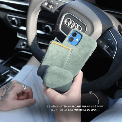 Coque en Alcantara - Édition Vert Profond