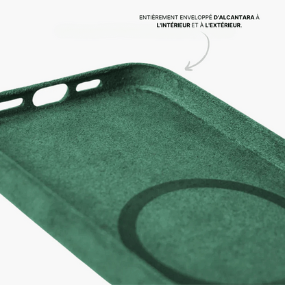 Coque en Alcantara - Édition Vert Profond